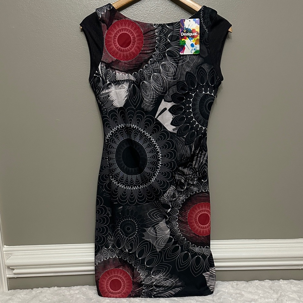 NWT Desigual sleeveless floral print dress Sz M